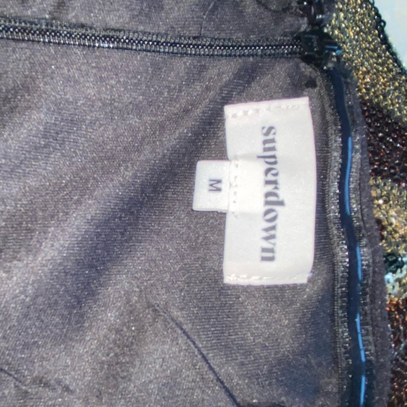 🌹NWT mini strapless army sequence dress size M - Picture 10 of 10